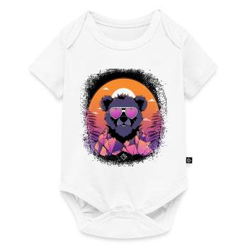 Coati Animal Humour Happy Funny Present Panda Bear - Body à manches courtes Premium Bébé - blanc - Devant