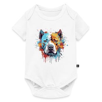 American Staffordshire Terrier - Body à manches courtes Premium Bébé - blanc - Devant