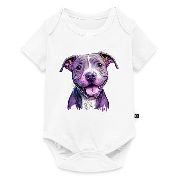 American Staffordshire Terrier Puppy - Baby Premium short-sleeve bodysuit - white - Front