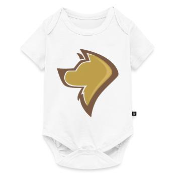 Hund - Baby Premium Kurzarmbody - Weiß - Vorne