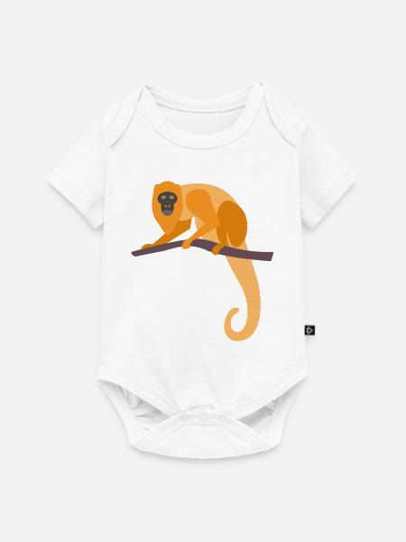 Wildtiere - Baby Premium Kurzarmbody - Weiß