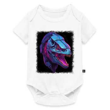 trex costume tshirts - Baby Premium Kurzarmbody - Weiß - Vorne