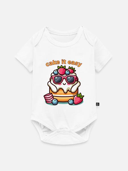 Cake it Easy - Baby Premium Kurzarmbody - Weiß