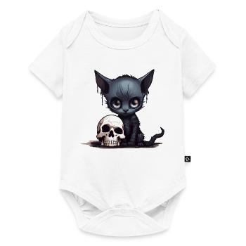 Cute Emo Kitten - Baby Premium short-sleeve bodysuit - white - Front