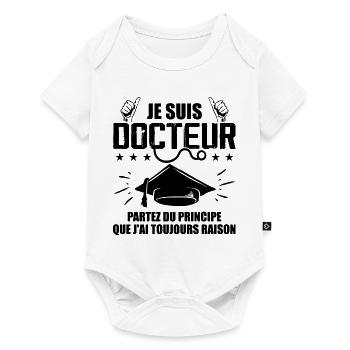 Doctor Funny Gift Phd - I Am Doctor - Baby Premium short-sleeve bodysuit - white - Front