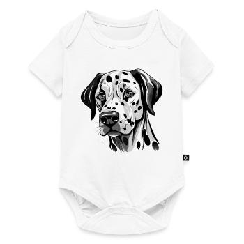 Dalmatien mignon - Body à manches courtes Premium Bébé - blanc - Devant