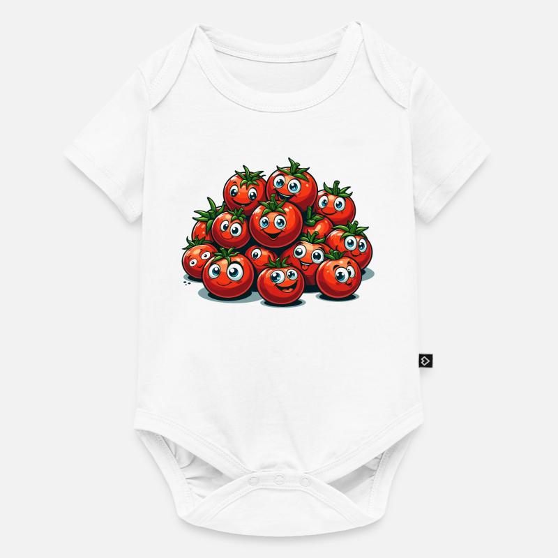 Tomaten Tomate lustig witzig Geschenk - Baby Premium Kurzarmbody - Weiß