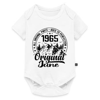 1965 June Original: 59 Years Anniversary Gift - Baby Premium short-sleeve bodysuit - white - Front