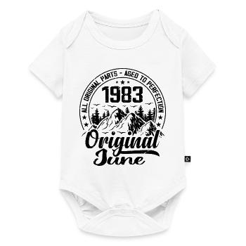 1983 June Original: 41 Years Anniversary Gift - Baby Premium short-sleeve bodysuit - white - Front