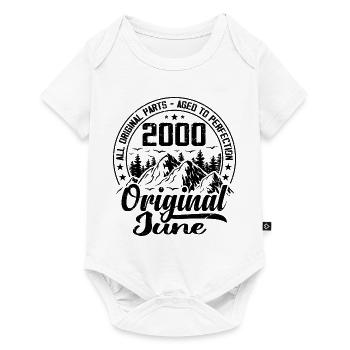 2000 June Original: 24 Years Anniversary Gift - Baby Premium short-sleeve bodysuit - white - Front
