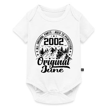 2002 juin Original : 22 Ans cadeau Anniversaire - Body à manches courtes Premium Bébé - blanc - Devant