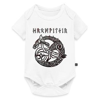 Vikings norden valhalla suède scandinavia flaga - Body à manches courtes Premium Bébé - blanc - Devant