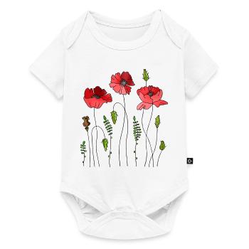 Fleur - Body à manches courtes Premium Bébé - blanc - Devant