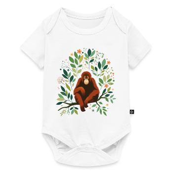 Orangutan - Baby Premium short-sleeve bodysuit - white - Front