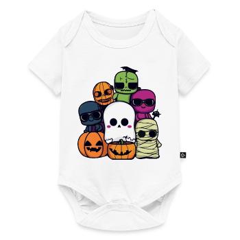 Fête d’Halloween Cool - Body à manches courtes Premium Bébé - blanc - Devant