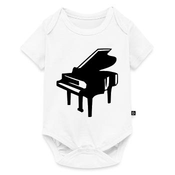 Piano Keys Instrument Playing Classical Music - Baby Premium short-sleeve bodysuit - white - Front