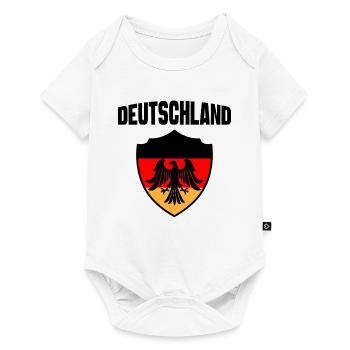 Deutschland - Baby Premium Kurzarmbody - Weiß - Vorne