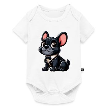 bouledogue français 5 - Body à manches courtes Premium Bébé - blanc - Devant