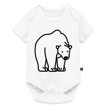 Polar bear - Baby Premium short-sleeve bodysuit - white - Front