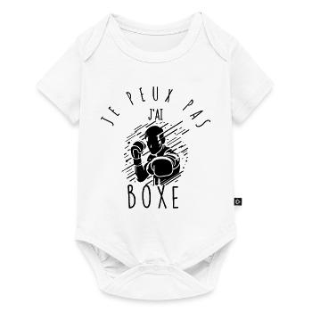 Ich kann nicht, ich habe geboxt. - Baby Premium Kurzarmbody - Weiß - Vorne