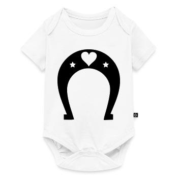 hufeisen heart - Baby Premium Kurzarmbody - Weiß - Vorne