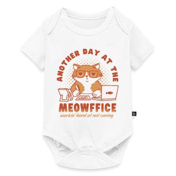 Another Day at the Meowffice - Baby Premium short-sleeve bodysuit - white - Front