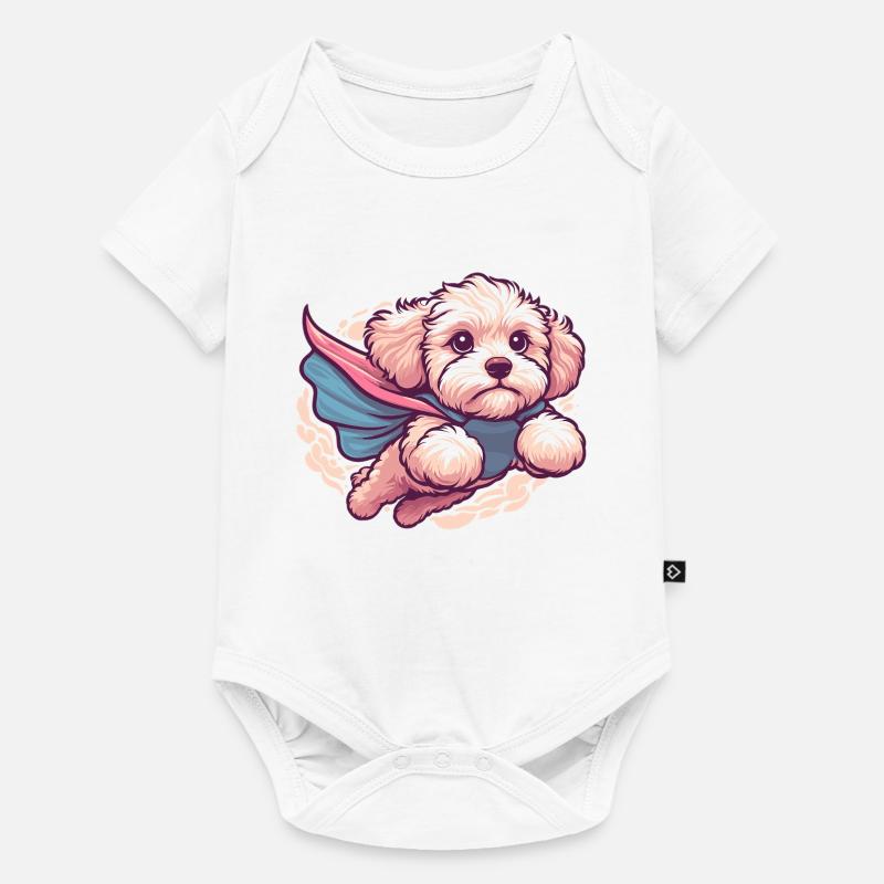 Super Hund Maltipoo Moodle Multipoo Cape Geschenk - Baby Premium Kurzarmbody - Weiß