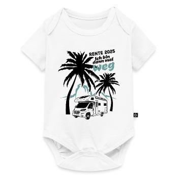 Camper Rente 2025 - Ich bin dann mal weg - Baby Premium Kurzarmbody - Weiß - Vorne