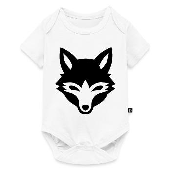 Fuchs - Baby Premium Kurzarmbody - Weiß - Vorne