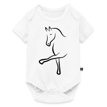 dressage - Baby Premium short-sleeve bodysuit - white - Front