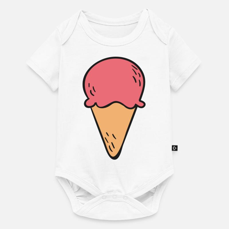 glace - Body à manches courtes Premium Bébé - blanc