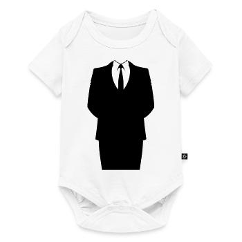 Suit and Tie - Body à manches courtes Premium Bébé - blanc - Devant