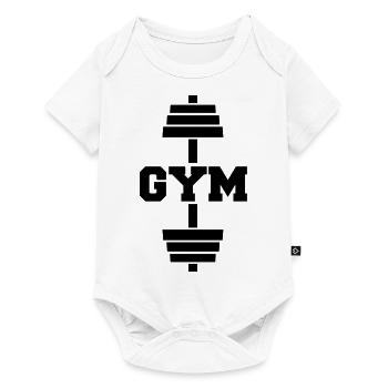 gym - Baby Premium Kurzarmbody - Weiß - Vorne