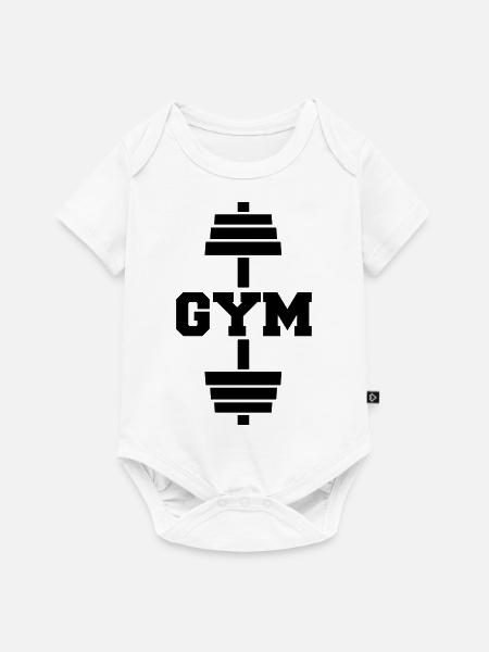 gym - Baby Premium Kurzarmbody - Weiß
