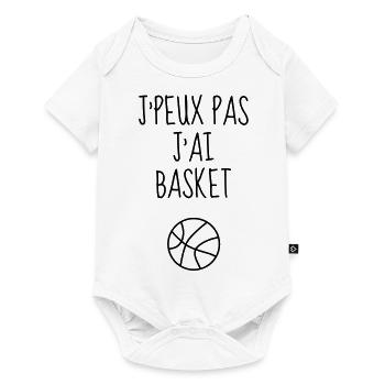 Basketball - Basket ball - Basket-ball - Baskette - Baby Premium short-sleeve bodysuit - white - Front