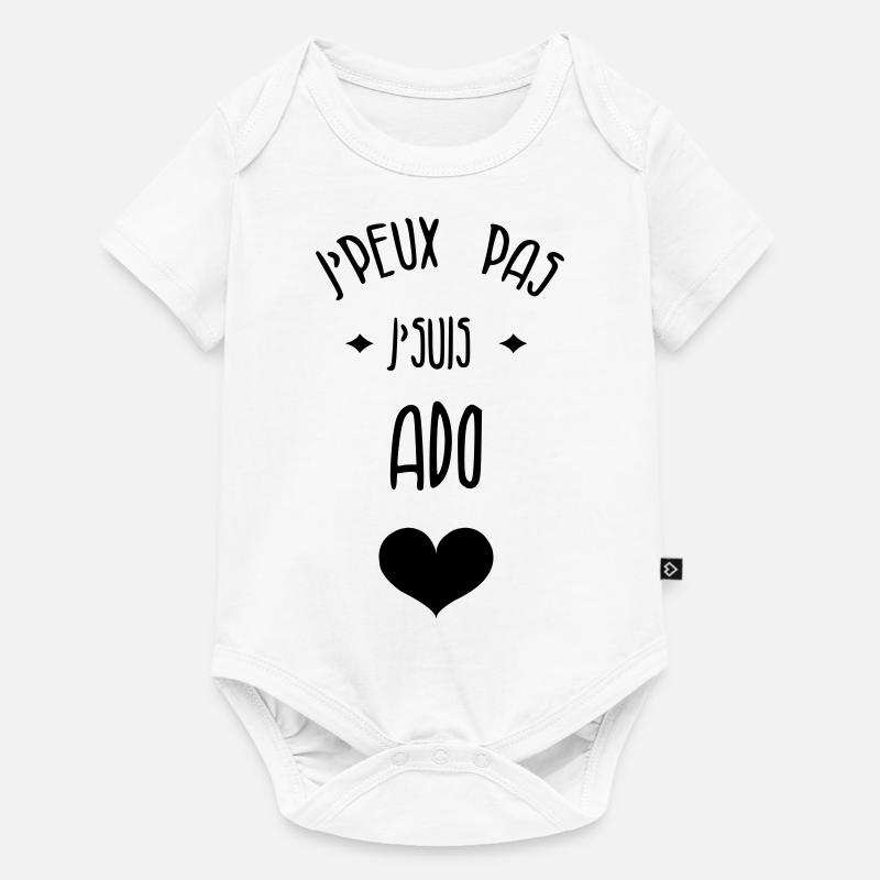adolescent / enfant / ado / adolescente - Body à manches courtes Premium Bébé - blanc