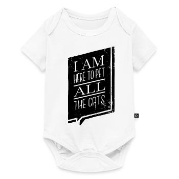 cat face hoodies and sweatshirts kitty animals - Baby Premium short-sleeve bodysuit - white - Front