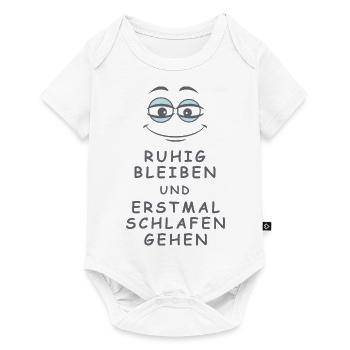 Schlafen gehen - Baby Premium Kurzarmbody - Weiß - Vorne