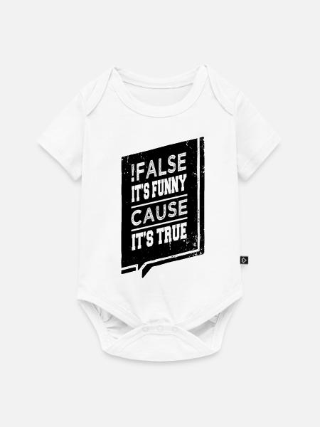 statement cool quote fun gift - Baby Premium Kurzarmbody - Weiß
