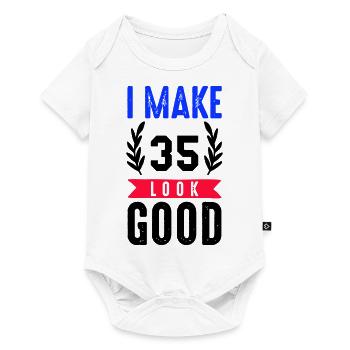 look good 35 - Baby Premium short-sleeve bodysuit - white - Front