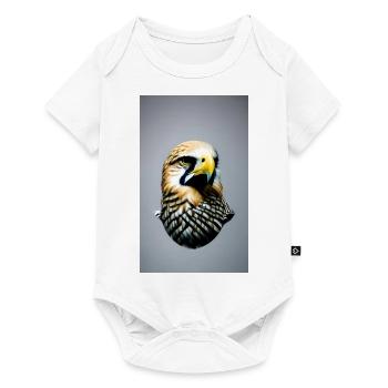 Aigle | Oiseaux | Liberté | Animaux - Body à manches courtes Premium Bébé - blanc - Devant