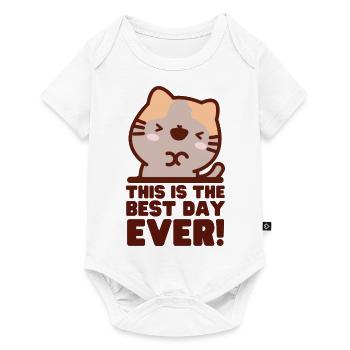 This is The Best Day Ever Cute Kawaii Cat - Baby Premium short-sleeve bodysuit - white - Front