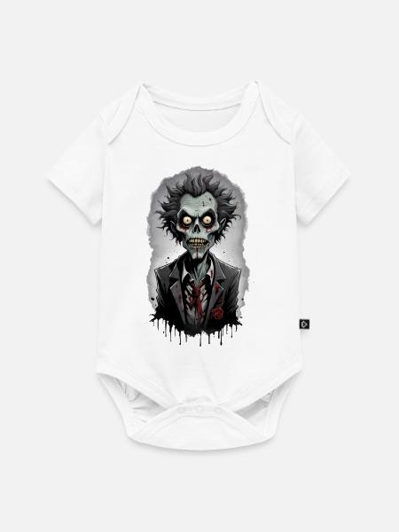 ZOMBIE im Kostüm 10 - Baby Premium Kurzarmbody - Weiß