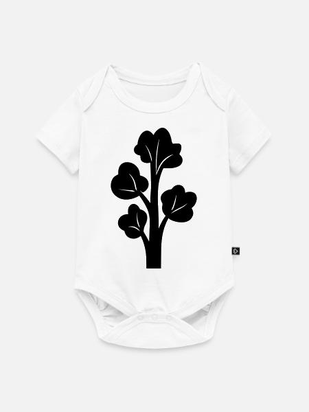 Brokkoli - Baby Premium Kurzarmbody - Weiß
