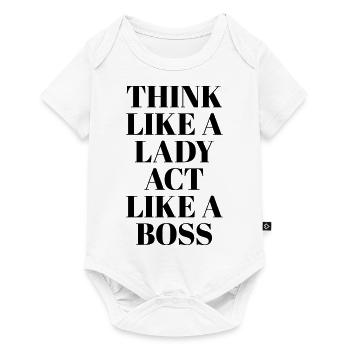 Think like a Lady - Baby Premium short-sleeve bodysuit - white - Front