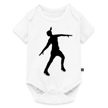 Patineuse artistique dans une pose stable - Body à manches courtes Premium Bébé - blanc - Devant