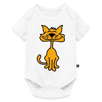Pretty Cat Looking Happy Cheerful Smiling - Baby Premium short-sleeve bodysuit - white - Front