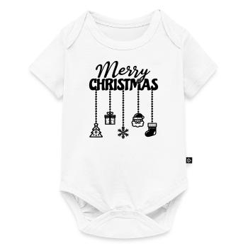 Christmas hanging décor - Baby Premium short-sleeve bodysuit - white - Front