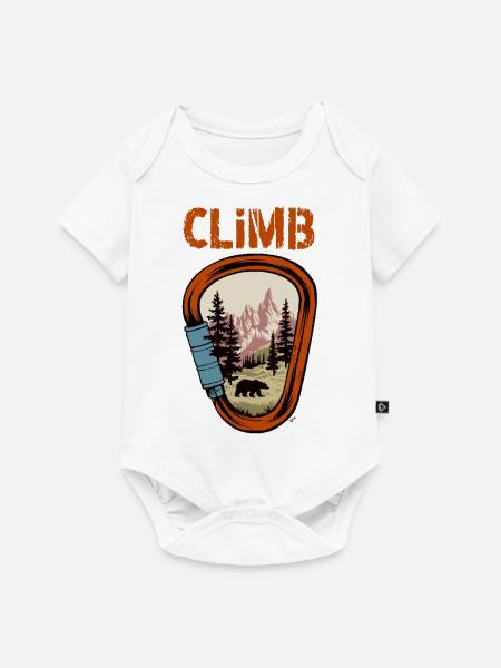 BERGSTEIGER - Baby Premium Kurzarmbody - Weiß