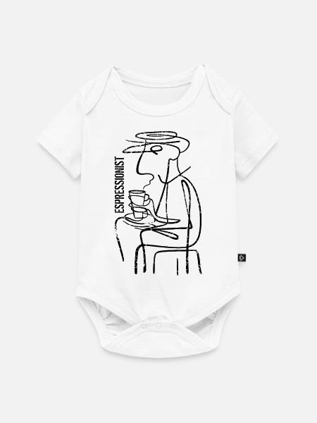 Espressionist - Espresso - Kaffee trinken - Baby Premium Kurzarmbody - Weiß